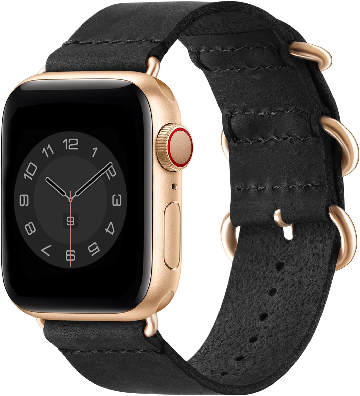 Vintage Leather Bands Compatible with Apple Watch Band 38mm 40mm 41mm 42mm 44mm 45mm 46mm 49mm, Genuine Leather Retro Strap Compatible for Men Women iWatch Ultra SE Series 11/10/9/8/7/6/5/4/3/2/1