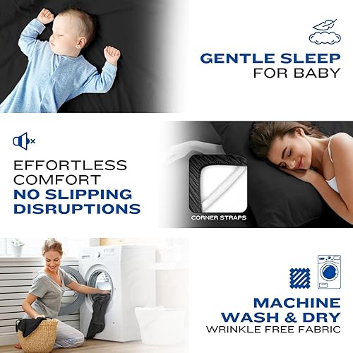 Miniatura 5 de DREAMCARE Juego sábanas, 4 piezas, talla Queen, refrescantes, esquinas tipo bolsillos profundos hasta 15 pulgadas, suaves, duraderas, poliéster de