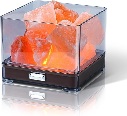 Miniatura 7 de Lámpara de sal del Himalaya roca de sal de cristal rosa natural ajustable regulador táctil lámpara de sal de fragancia brillante accesorio de