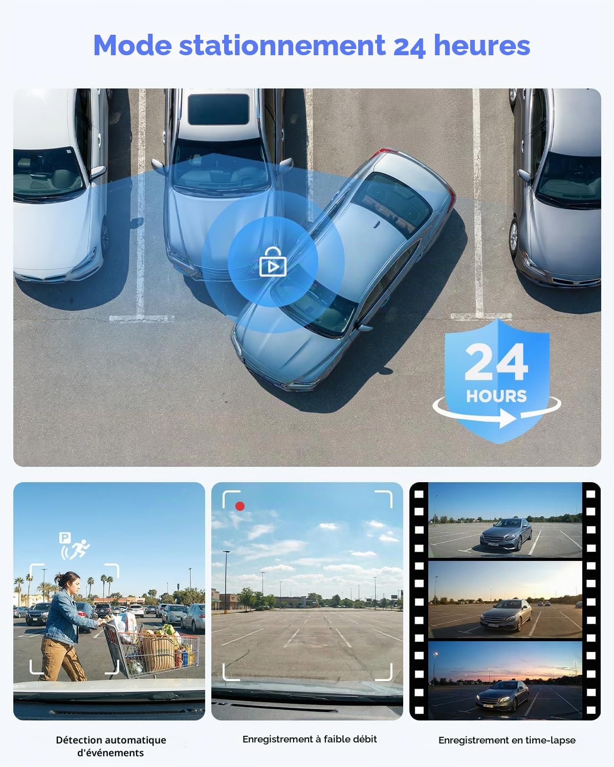 VIOFO A119 V3 Dashcam Avant avec GPS, Caméra de Voiture 2560x1600P Quad HD+ 140 Degrés, G-Sensor, Mode de Stationnement Tamponné, Détection de Mouvement, Enregistrement d'urgence, CPL Optionnel…
