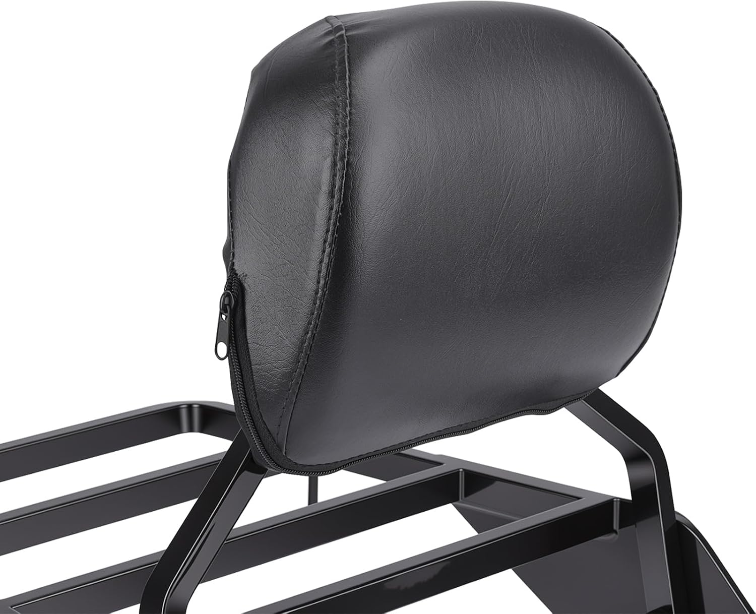 Motorcycle Sissy Bar Backrest with Luggage Rack for Harley Nightster RH975 RH975S 2022-2025, Foldable 3 in 1 Driver Passenger Backrest Pad, Detachable Rear Seat Back Support