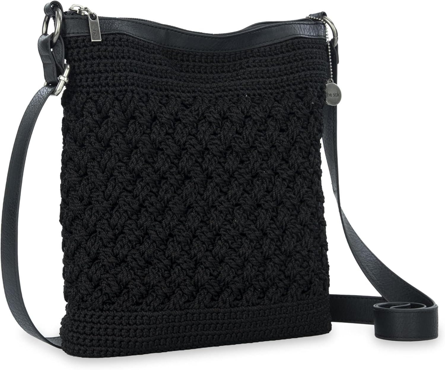 The Sak Lucia Crossbody Bag in Crochet, Convertible Purse with Adjustable Shoulder Strap - Image 2