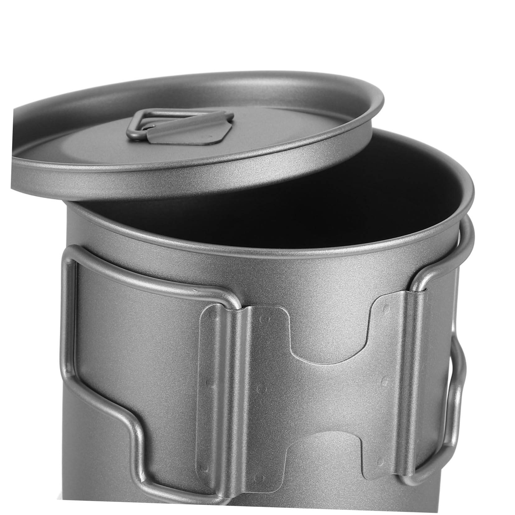 SHINEOFI Titanium Outdoor Becher Faltbar Leichter Camping Kaffeebecher mit Deckel und Tragetasche Ultraleichtes Trinkgeschirr für Rucksackreisen Wandern Picknick Robust und Schnell