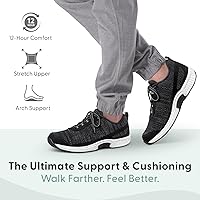 Vista 3 de Orthofeet Zapatillas ortopédicas de lava de punto para hombre Gris