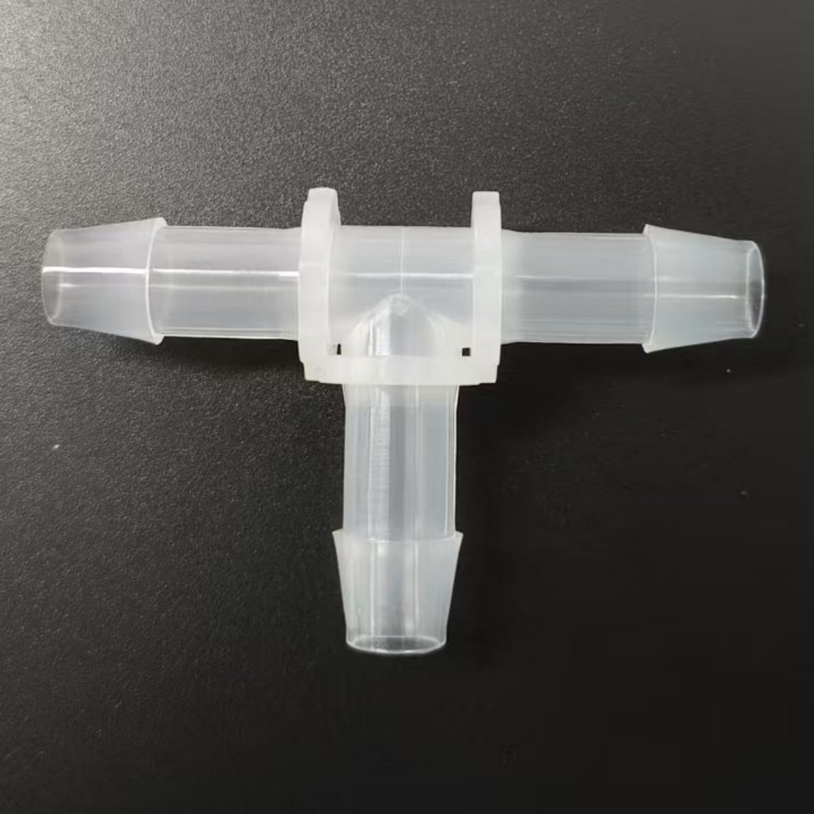 25 Pack Equal 3 Way T-Shaped Barbed Hose Fittings - Durable PP Hose Barb Tee Adapter(9.6mm 3/8inch Cir)