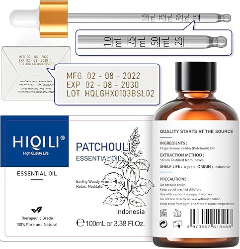 Miniatura 5 de HIQILI Aceite esencial de jazmín y aceite esencial de pachulí, 100% puro y natural para difusor, 3.38 onzas líquidas