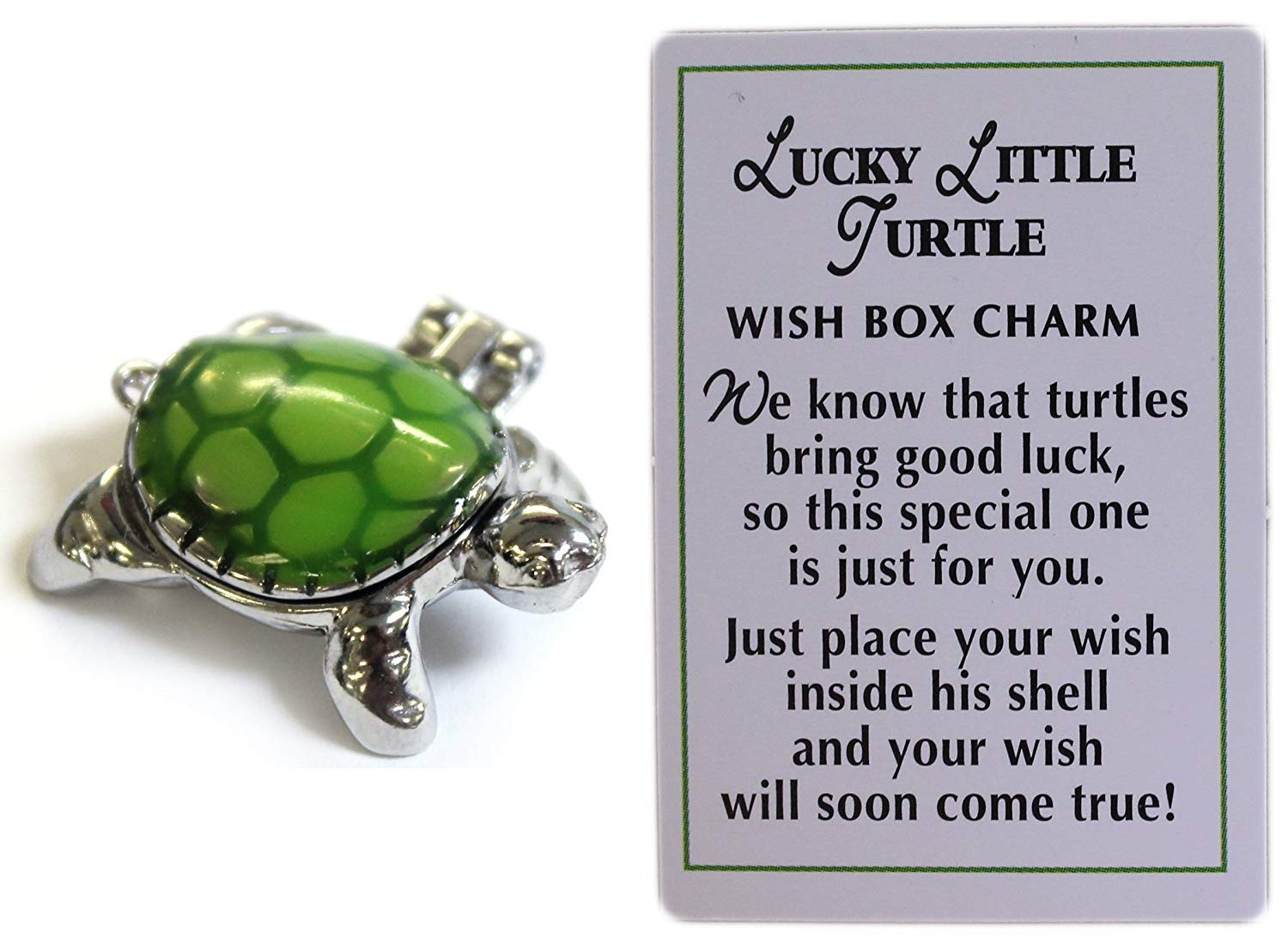 Ganz Lucky Little Turtle Wish Box Charm With Story Card!