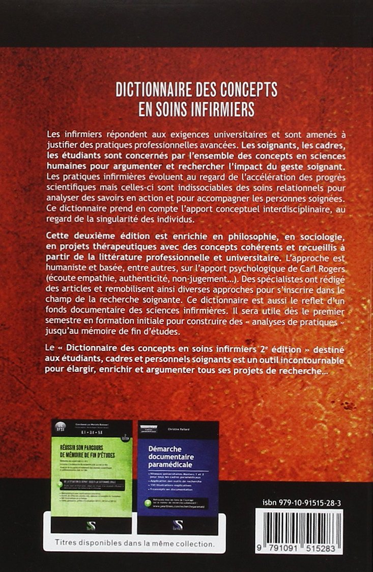 Dictionnaire Des Concepts En Soins Infirmiers Pdf Gratuit Amazon.fr - Dictionnaire des concepts en soins infirmiers - 2e édition -  Paillard, Christine, Jeanguiot, Nicole - Livres