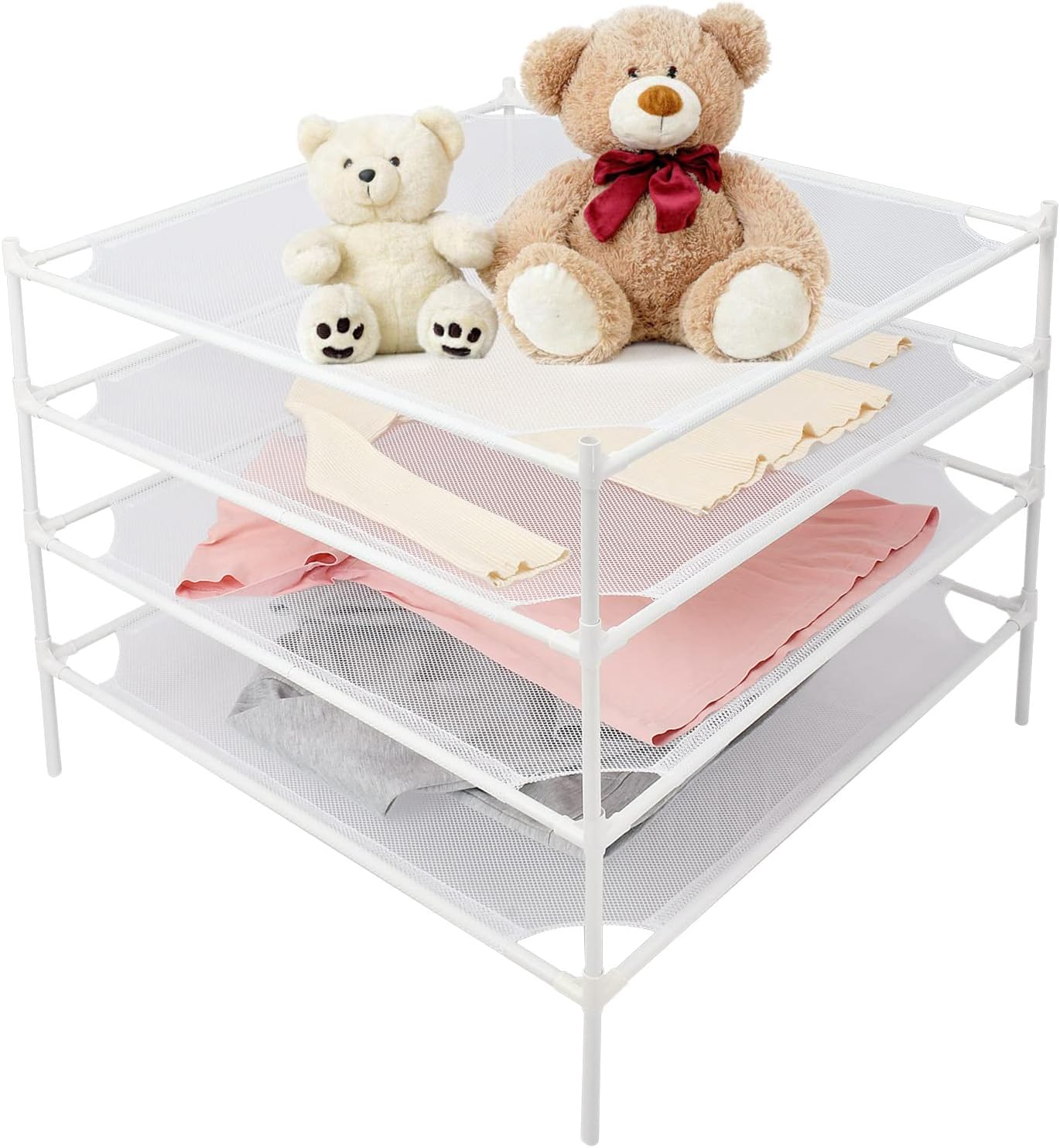 Aratan Sweater Drying Rack, 4Layer Laundry Drying Rack, Mesh Clothes