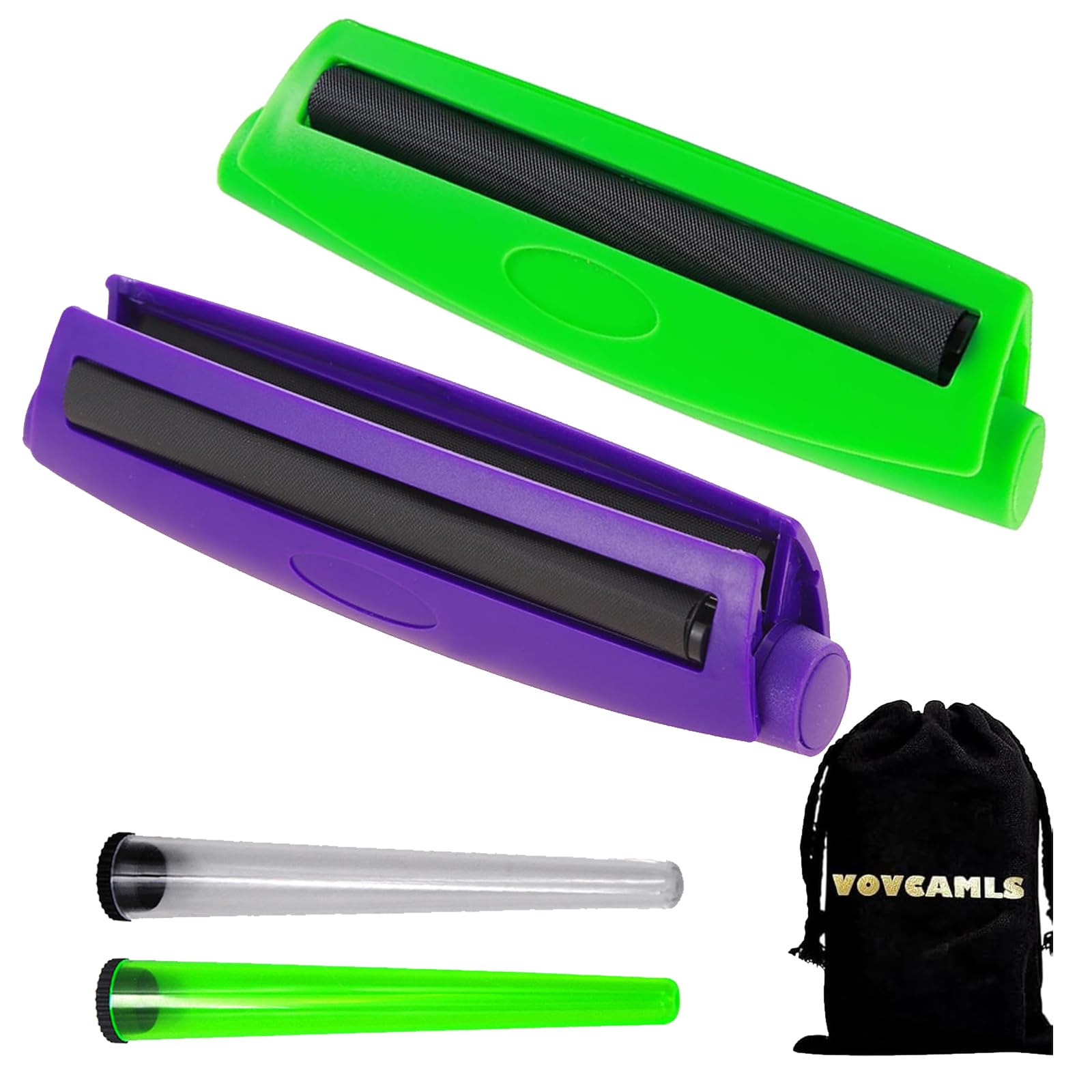 Amazon.com: 2 Manual Cigarette Roller Machine, 110mm + 110mm Cigarette Cone Machine  Cigarette Maker (110Purple+110Green) : Health & Household