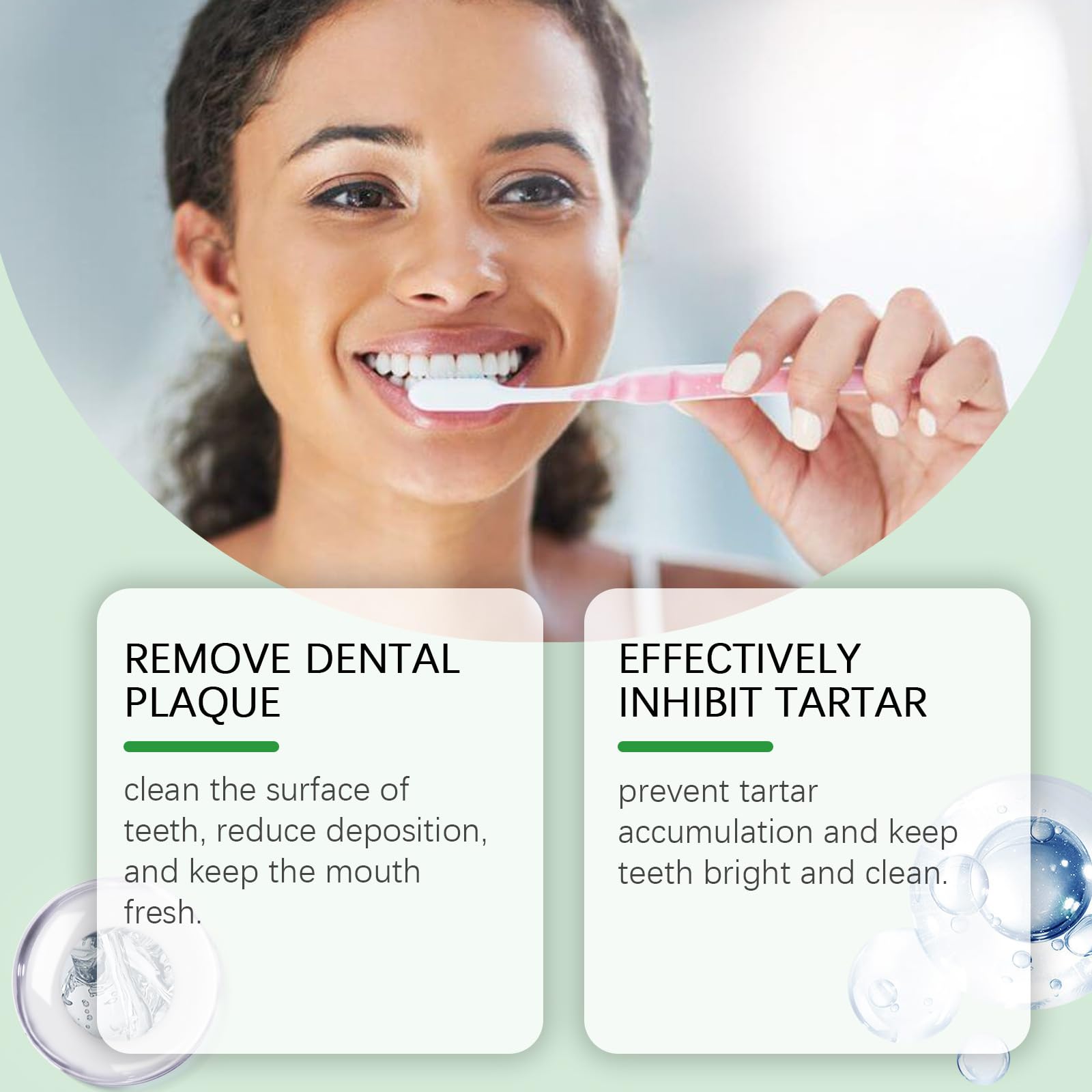 Dentifrice blanchissant pour les dents, nettoyage doux des taches superficielles, soin bucco-dentaire quotidien pour un sourire éclatant, formule fraîche pour une haleine agréable (7pcs)