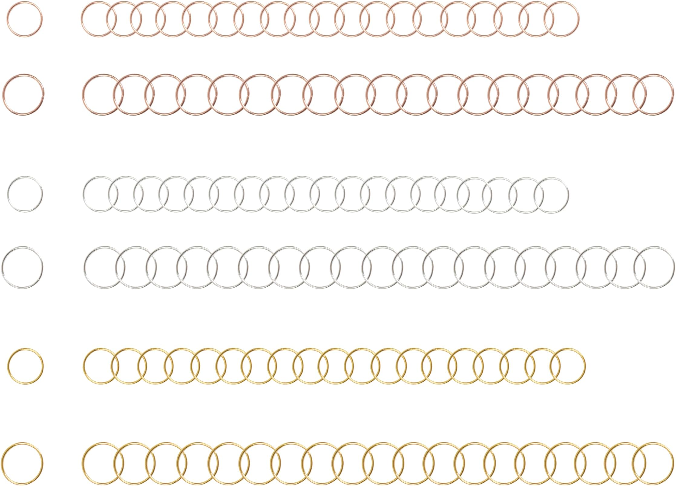 Amazon.com : Nydotd 180 Pieces Hair Rings Braid Rings Hair Loop Clips ...