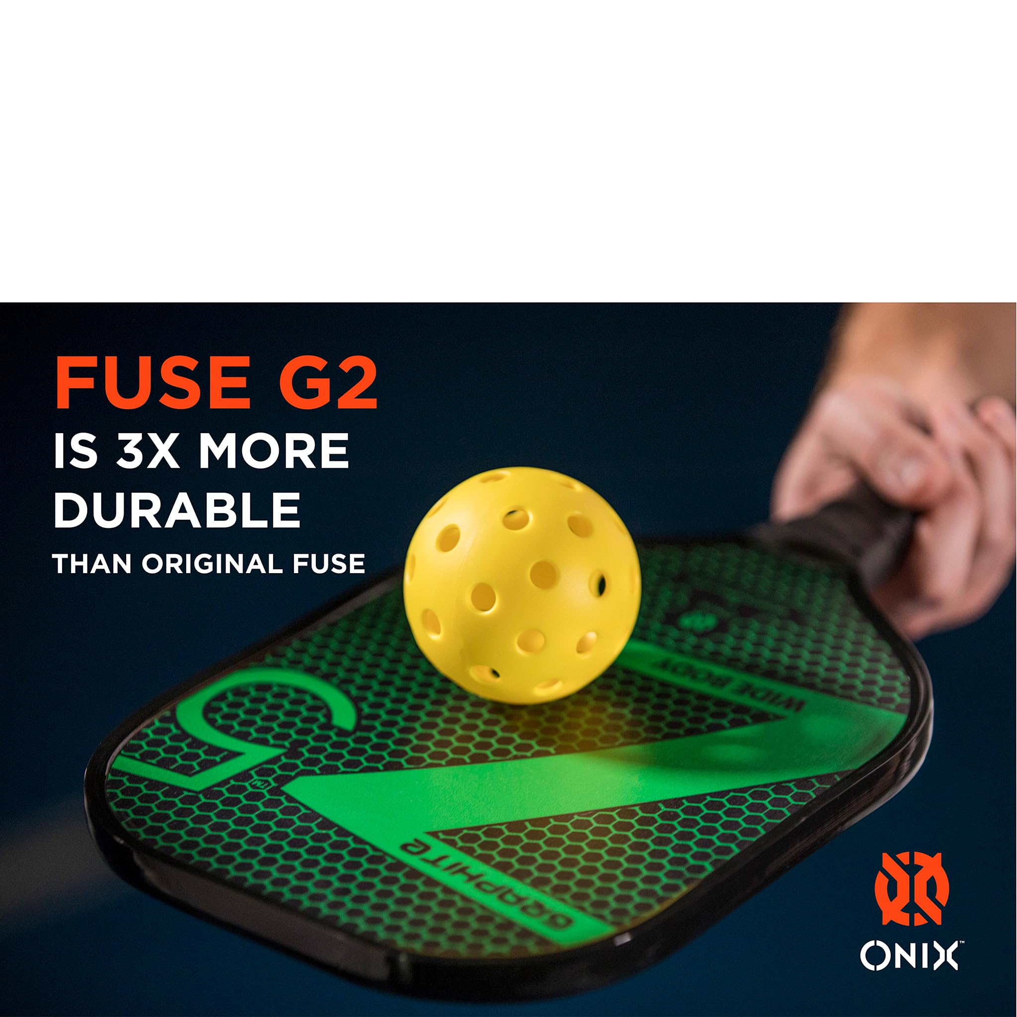 ONIX Pickleball Bälle Fuse G2 Outdoor Yellow 6-Pack