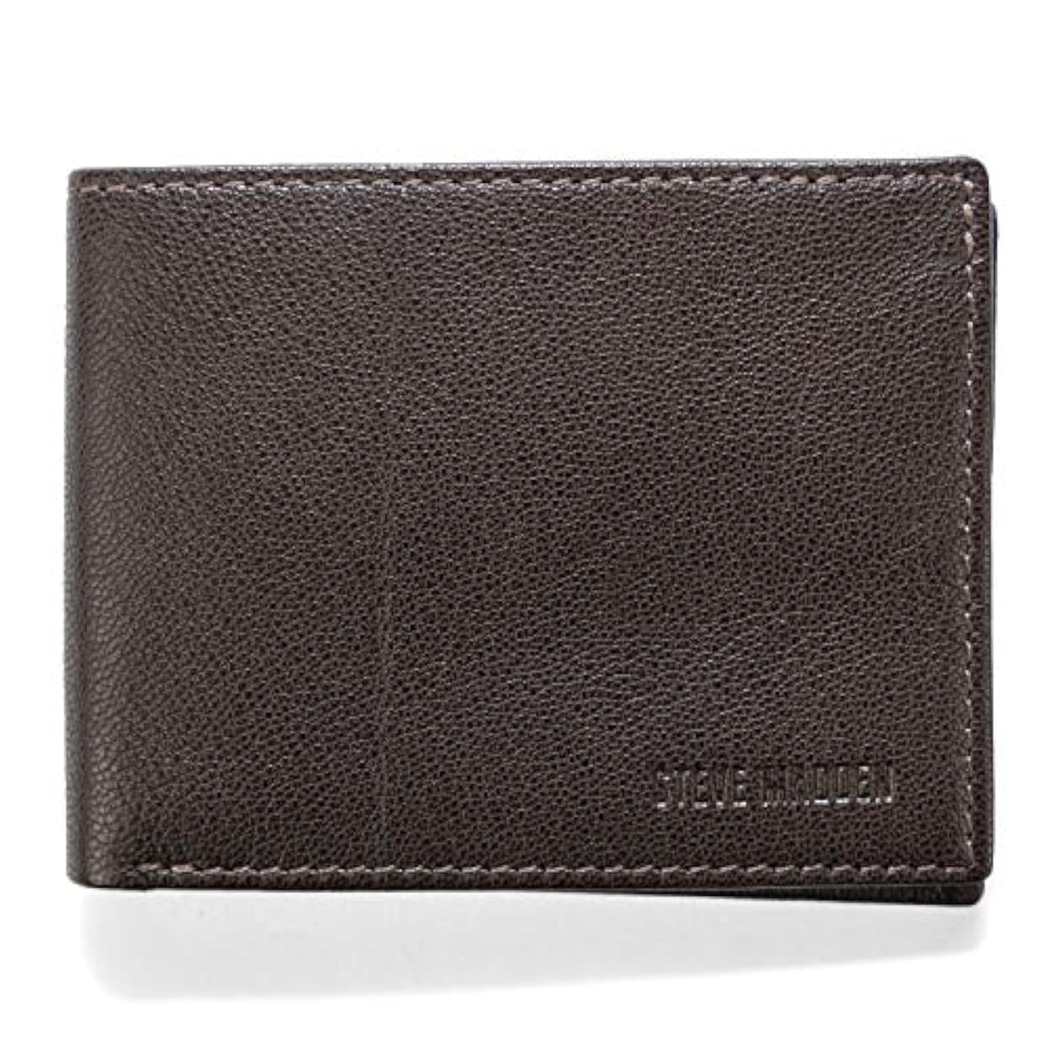 Men's Slim Leather Wallet with Extra Capacity Attached Flip Pockets