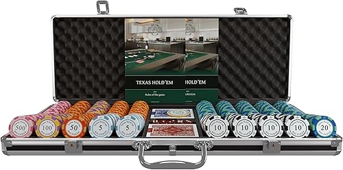 Miniatura 2 de Juego de póquer de balas, 2 tarjetas de plástico, dados, botón de distribuidor, manual y estuche de viaje, con estuche para Texas Hold'em, juegos de