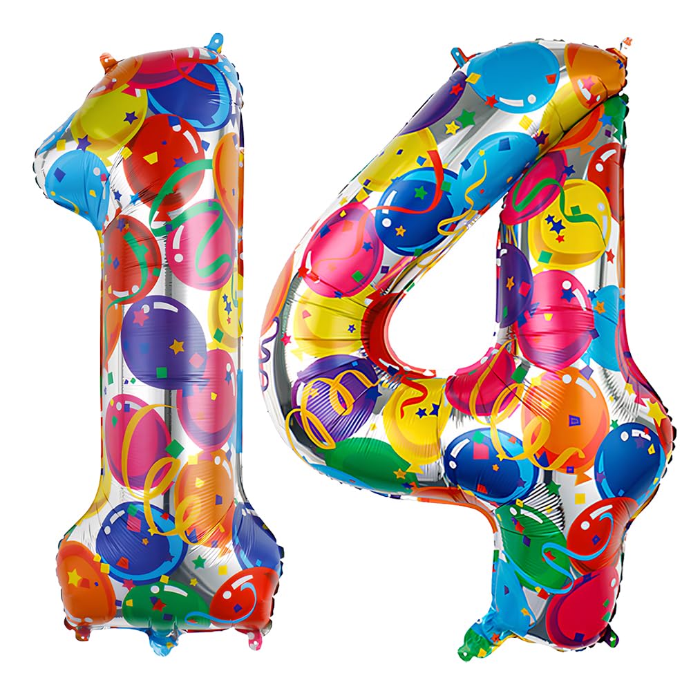 Foil Globo Número 5 Azul 40" (101cm), Inflable Helio o aire, Gigante Numeros 0-9, 10-19, 20-29, 30-100, Grande Globos Decoración para La Boda Aniversario y Cumpleaños Fiestas — view 235