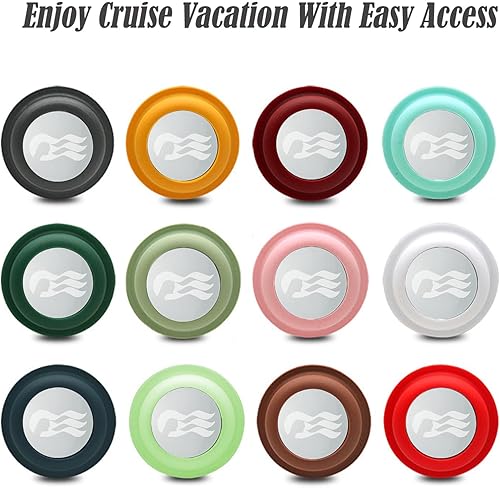 Vista 5 de Princess Medallion - Accesorios de teléfono [2 unidades] Soporte para medallón de océano (iPhone, Android y todos los dispositivos) (negro y rosa)