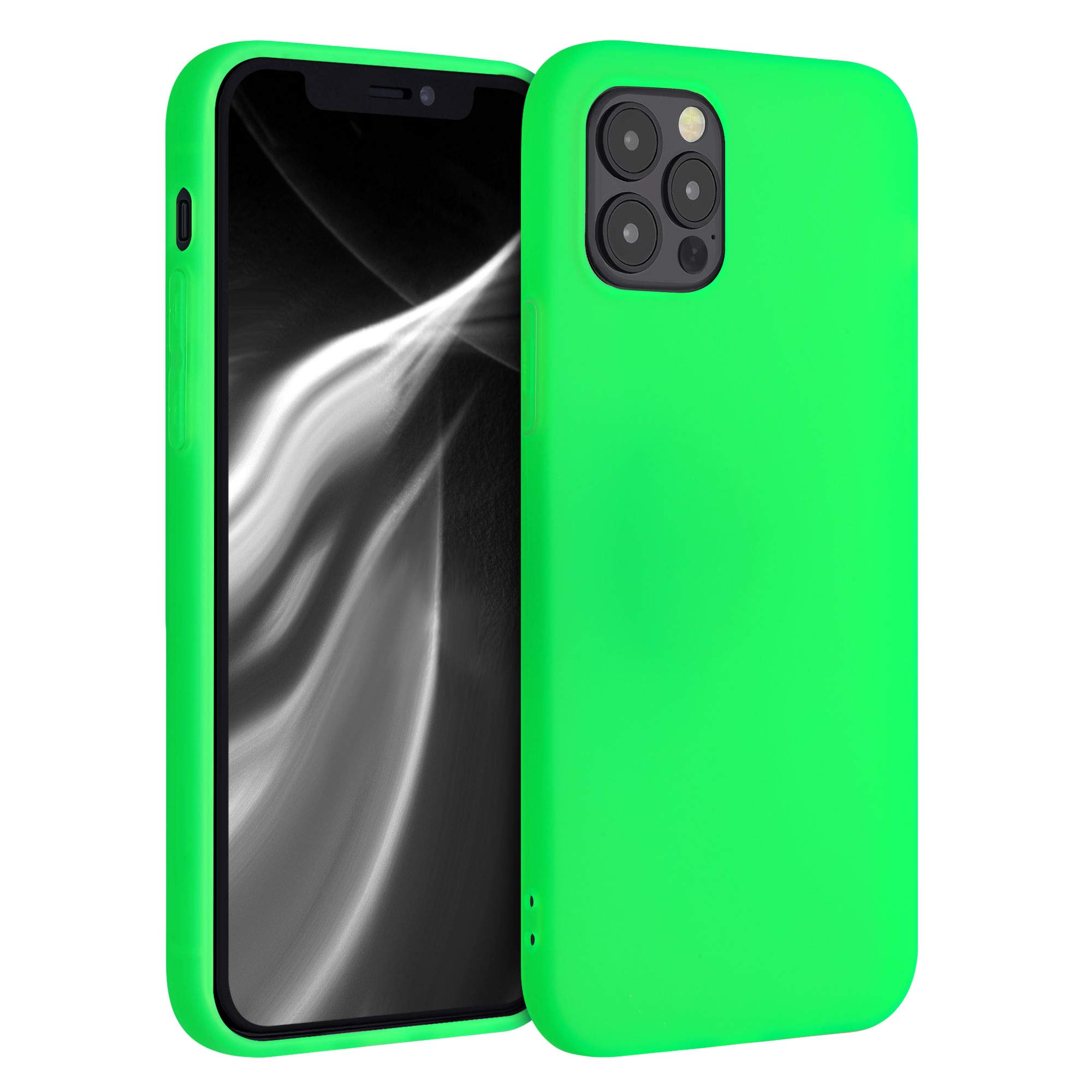 kwmobile Cover per iPhone 16 Custodia - Back Case per Smartphone in Silicone TPU - Protezione Gommata - verde militare
