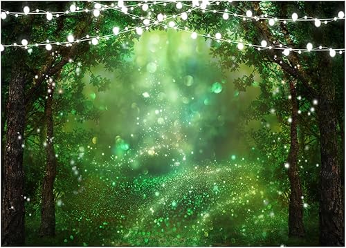 Miniatura 1 de AIIKES Telón de fondo de jardín encantado de primavera de 7 x 5 pies, telón de fondo de bosque de hadas del país de las maravillas, para fotografía,