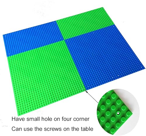 Miniatura 4 de dspitwod Placas base de 5 x 10 pulgadas, variedad de placas base para construcción de bloques de ladrillos, compatibles con todas las principales