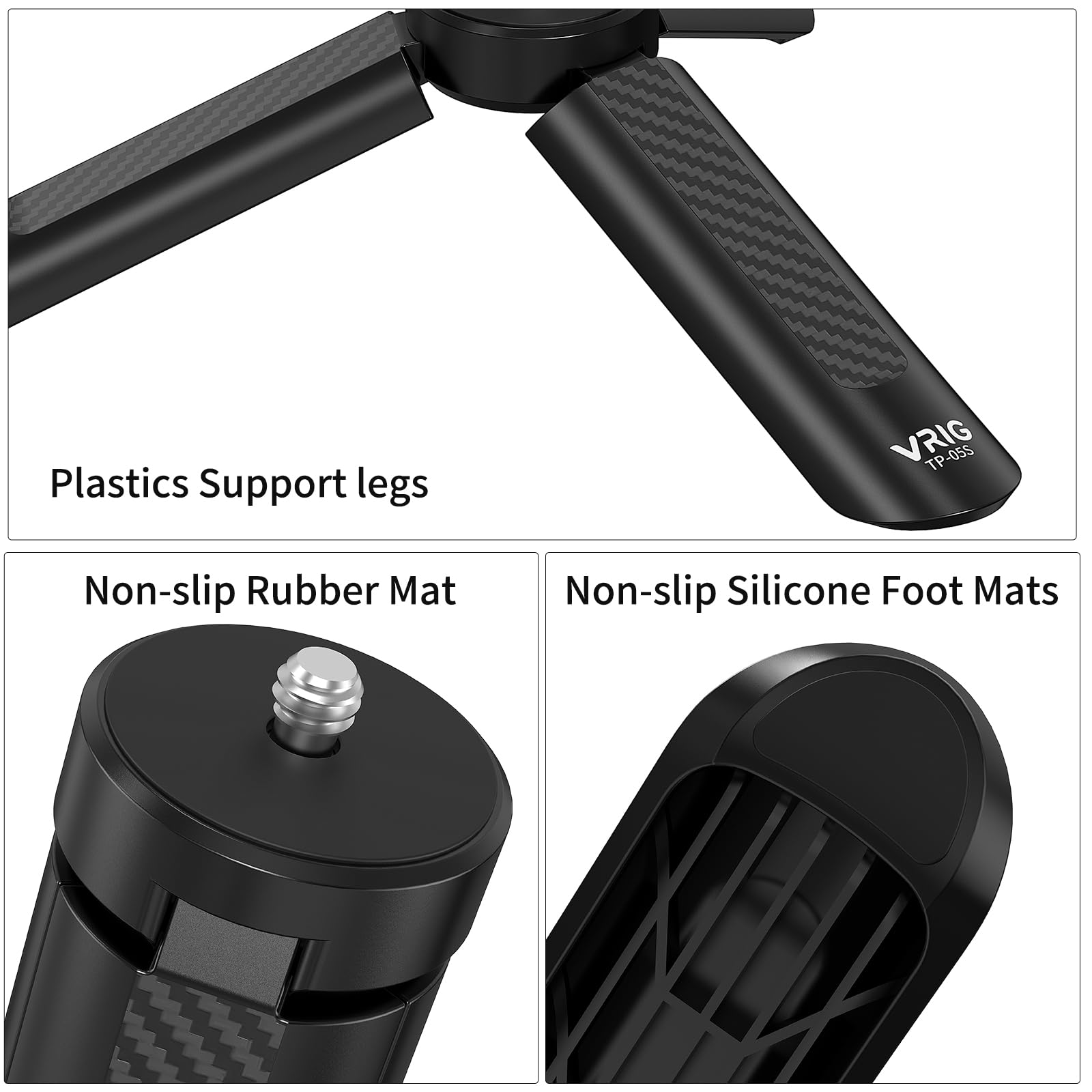 Mini Trípode Plegable De Critorio, Palo De Selfie, Monopié Para Zhiyun Smooth Q 4 X DJI OSMO Mobile 2 3 Phone Gimbal Vlog Handle Grip - AliExprs