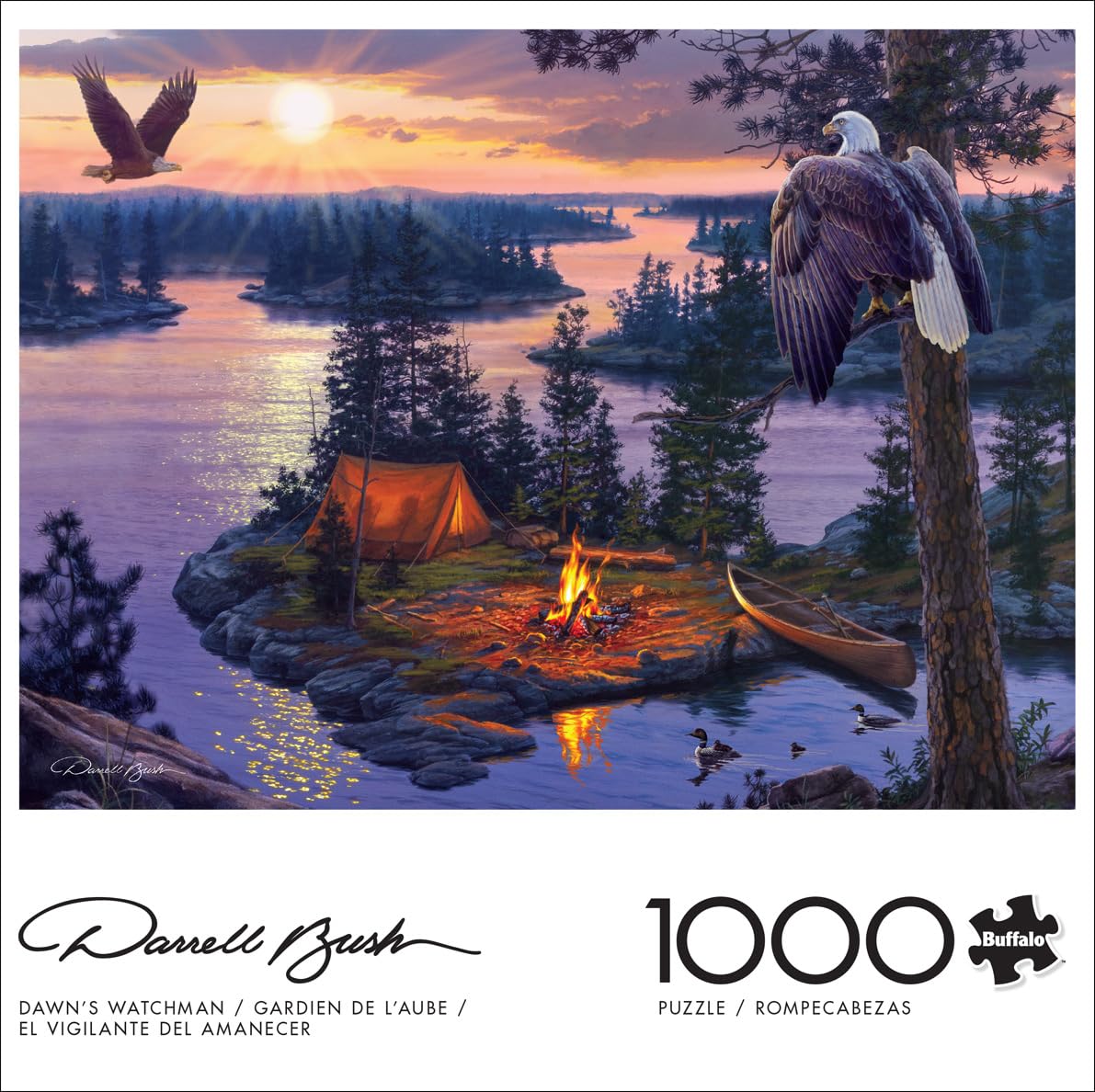 Buffalo Games, Darrell Bush, Dawn's Watchman, 1000 Piece Jigsaw Puzzle for Adults Challenging Puzzle Perfect for Game Nights - Image 2