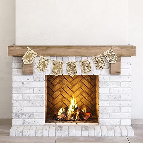 Miniatura 1 de Banner de Ramadán, decoración de ramadán, guirnalda de madera para puerta, ideas para el hogar, decoración colgante de pared, Eid Mubarak Kareem,