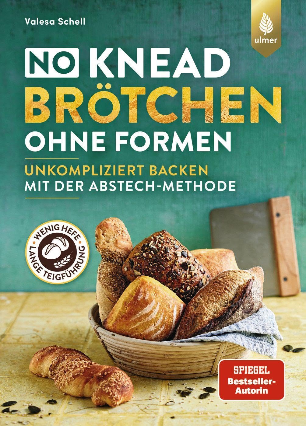 No-Knead-Brötchen ohne Formen: Unkompliziert Backen mit der Abstechmethode. Wenig Hefe & lange Teigführung für Fluffigkeit & viel Aroma