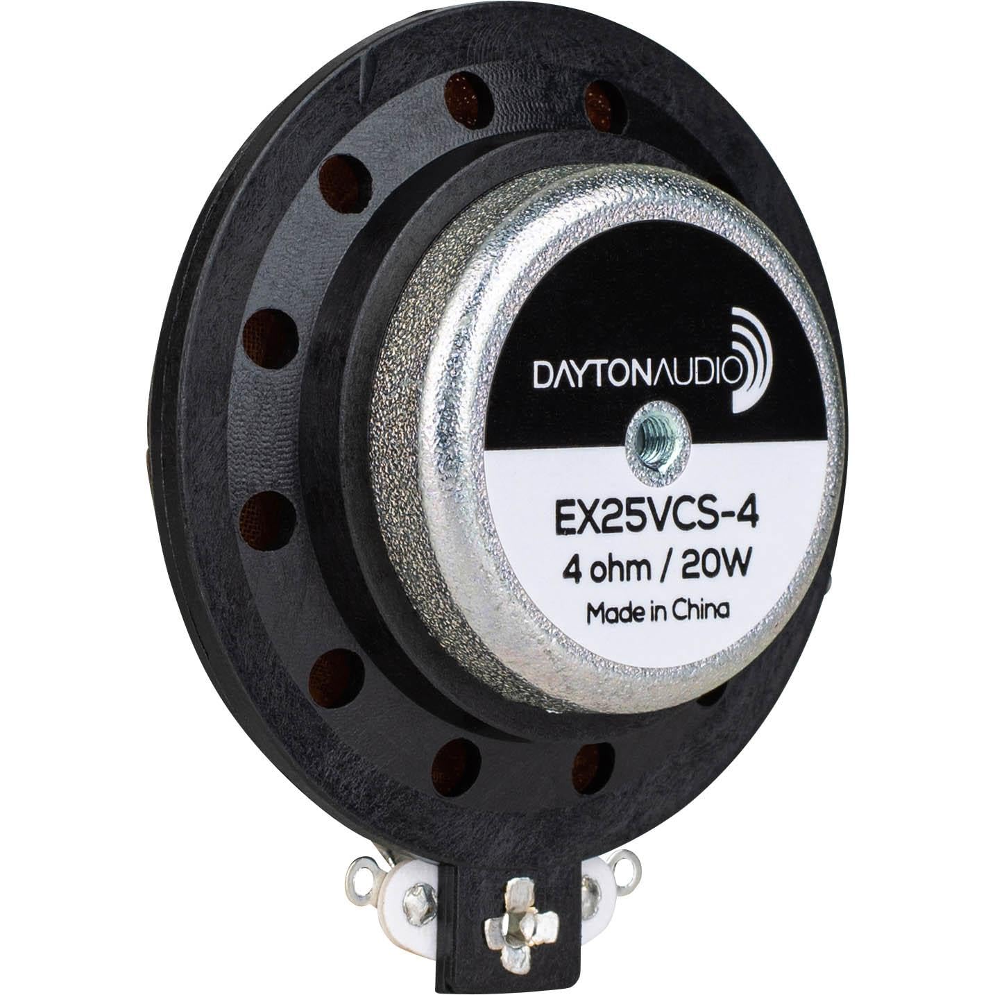 Dayton Audio EX25VCS-4 IMS™ Vented Conex Suspension 25mm Interchangeable Hardware Mount Exciter 20W 4 Ohm