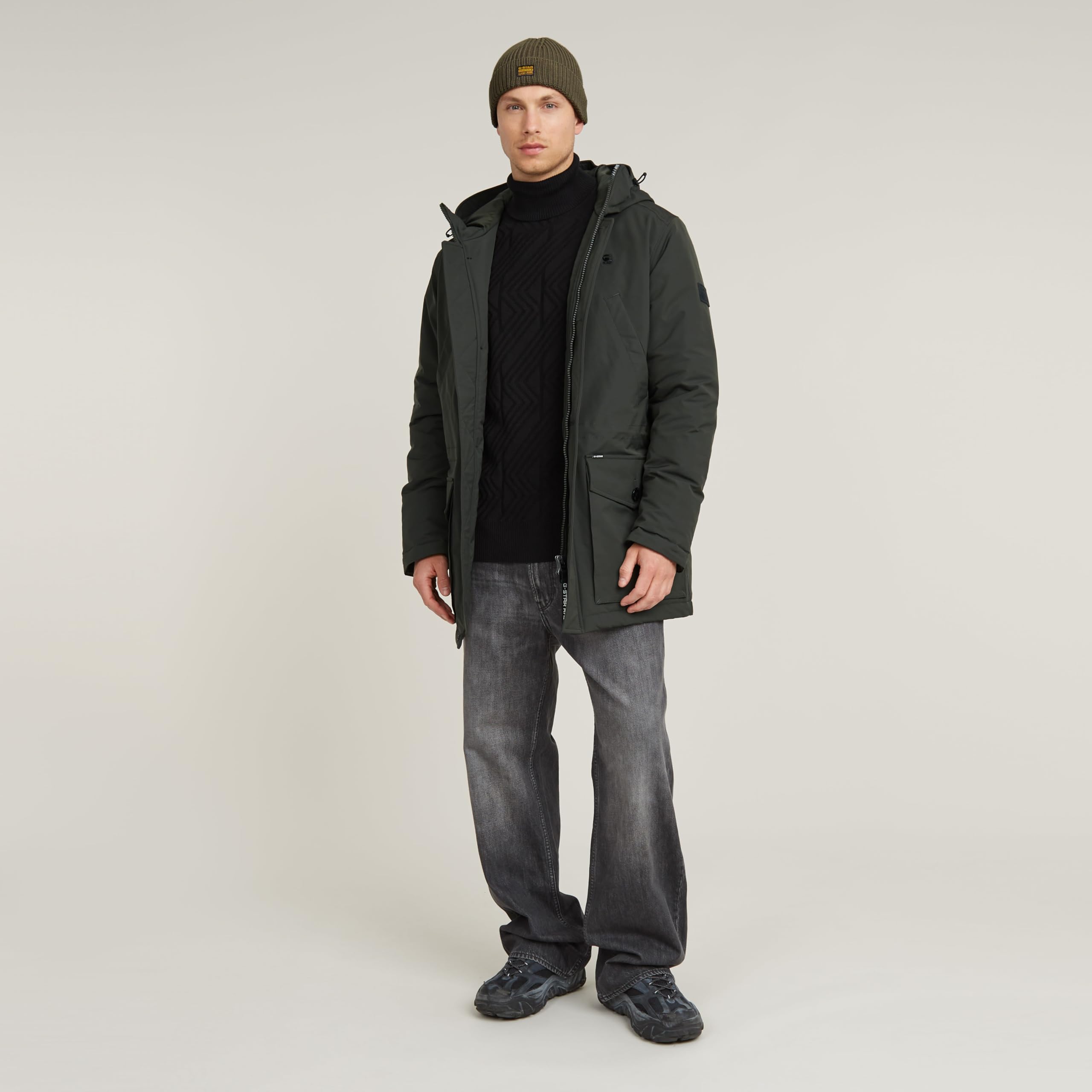 G-STAR RAW Bluza Mężczyźni Zig-zag Structure Turtle Knit