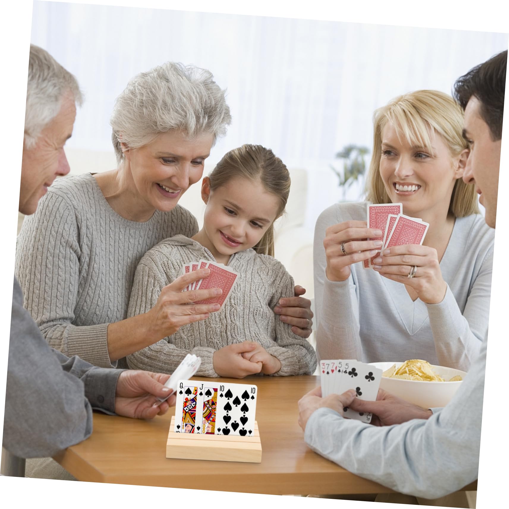 Support Pour Cartes à Jouer Bois Plateau De Rangement Pour Cartes Présentoir Pour Jeux De Société