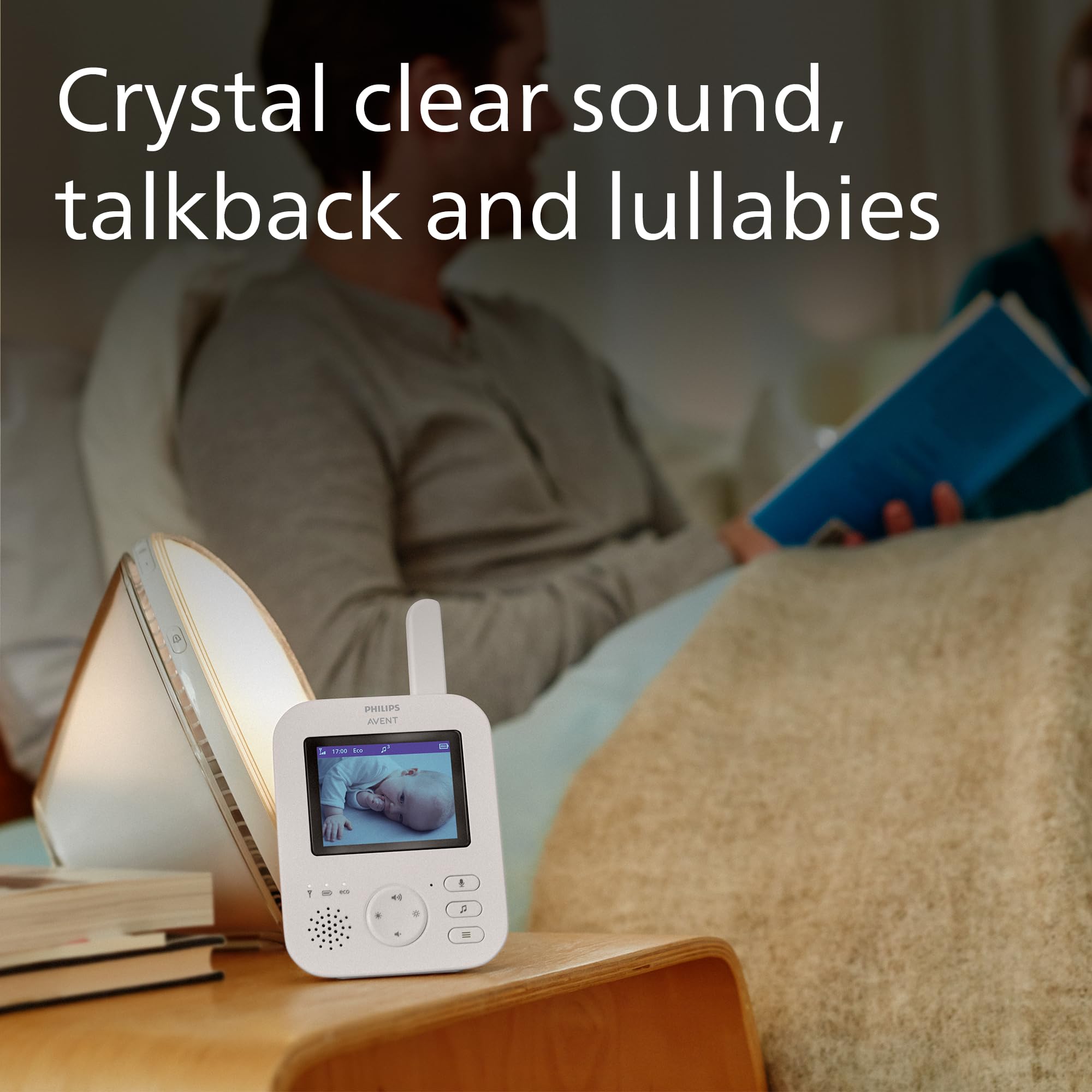 Philips Avent Advanced Video Baby Monitor, Private and Secure Baby Monitor with Camera and Audio in Coral Cream - Image 4
