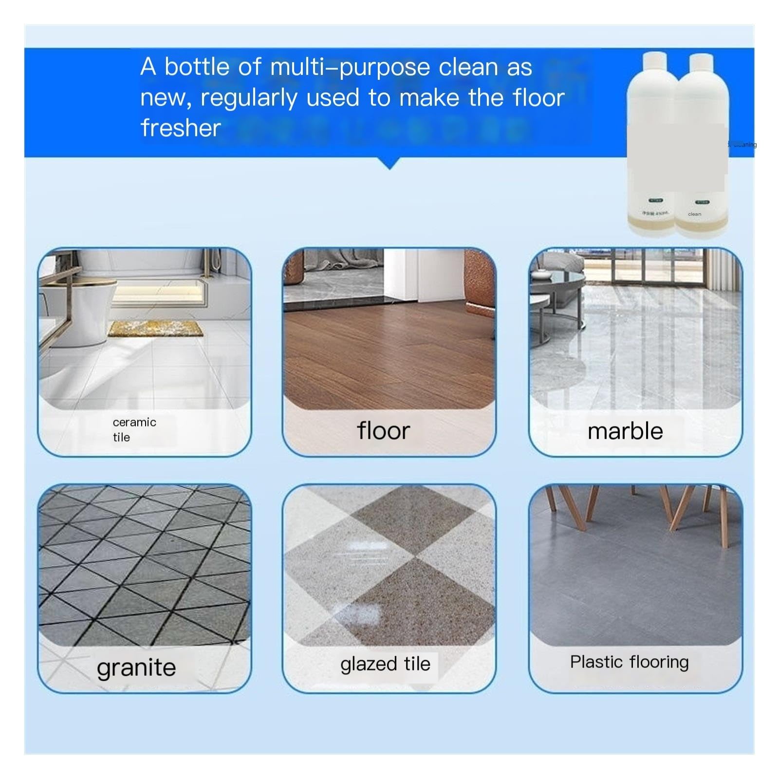 Líquido Limpiador De Suelos. Compatible Para Midea GX5/x7/r6Max. 450 Ml (15,2 Onzas Líquidas). Para Suelo De Madera(2pc)