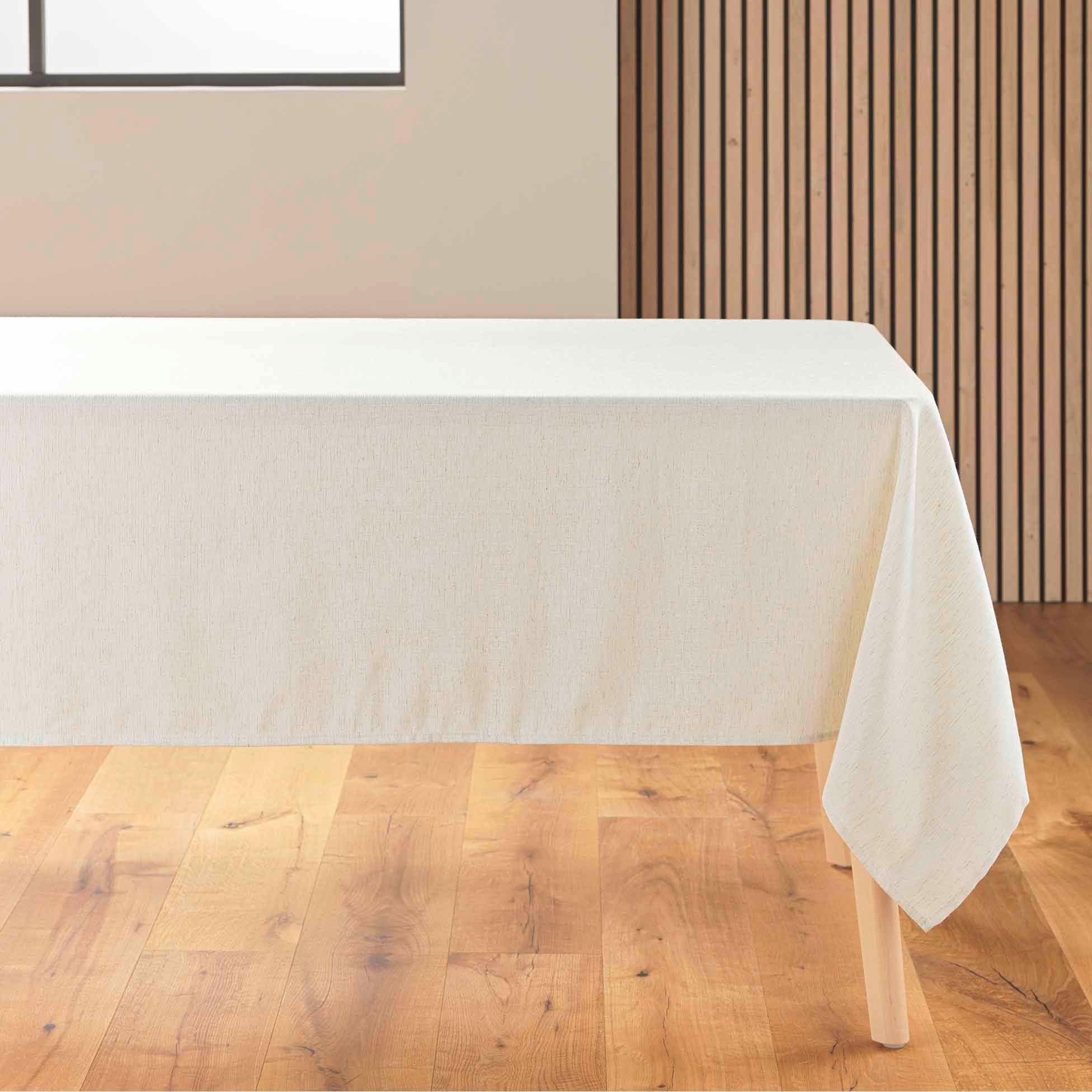 Douceur d'Intérieur Rectangle Tablecloth, Natural, 140 x 240 cm