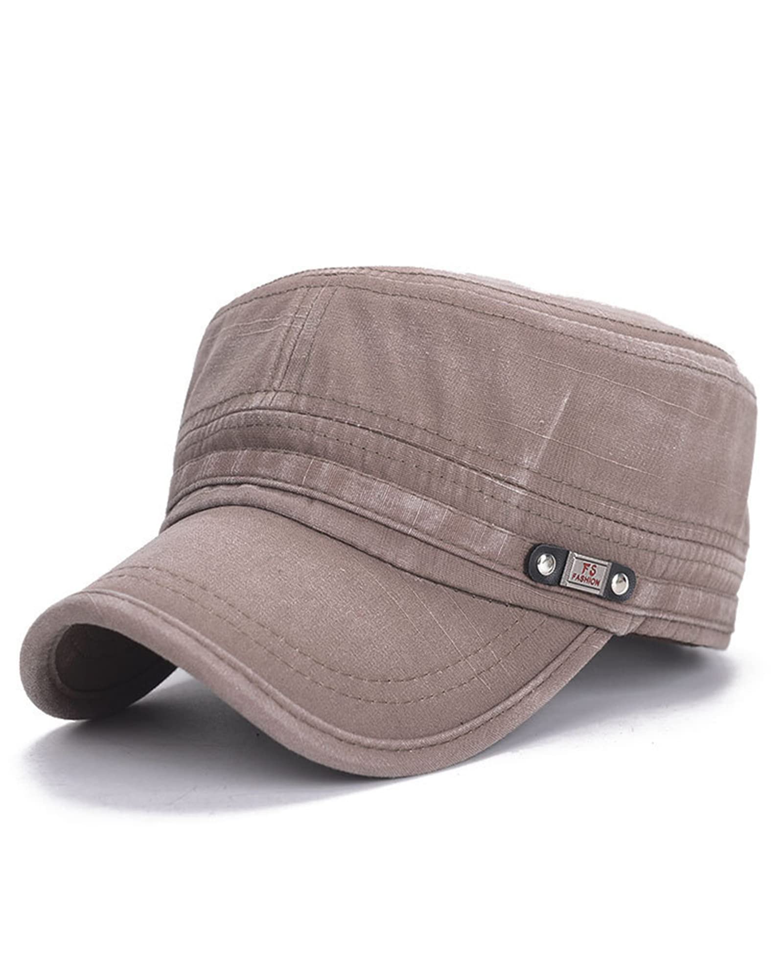 Adult Sun Hat Men Women Army Military Cap Cadet Patrol Adjustable Plain Top Accessory