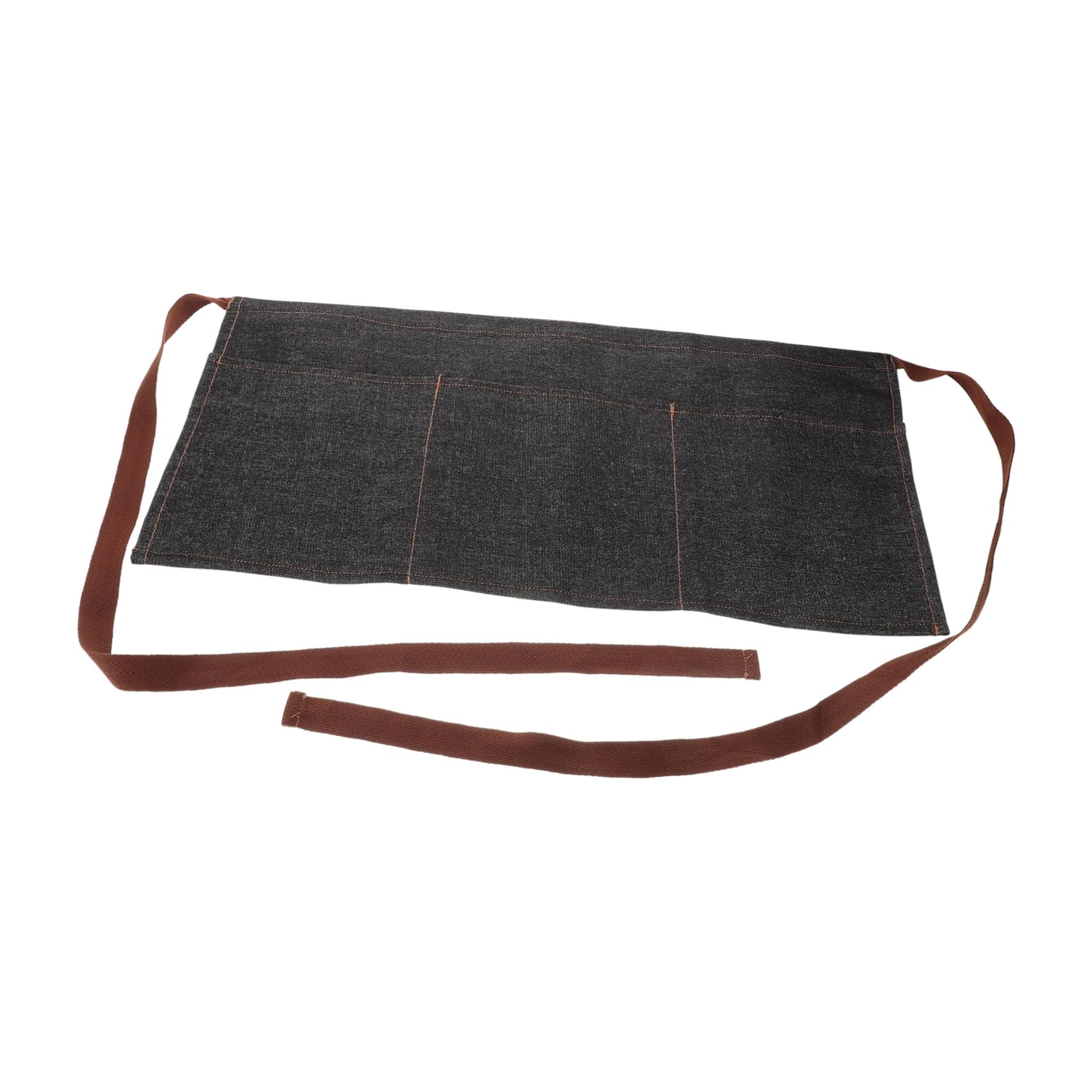 ULTECHNOVO 3 Piezas Delantal Vaquero Corto de Cintura con Ajustables para de para Cocinas Negro