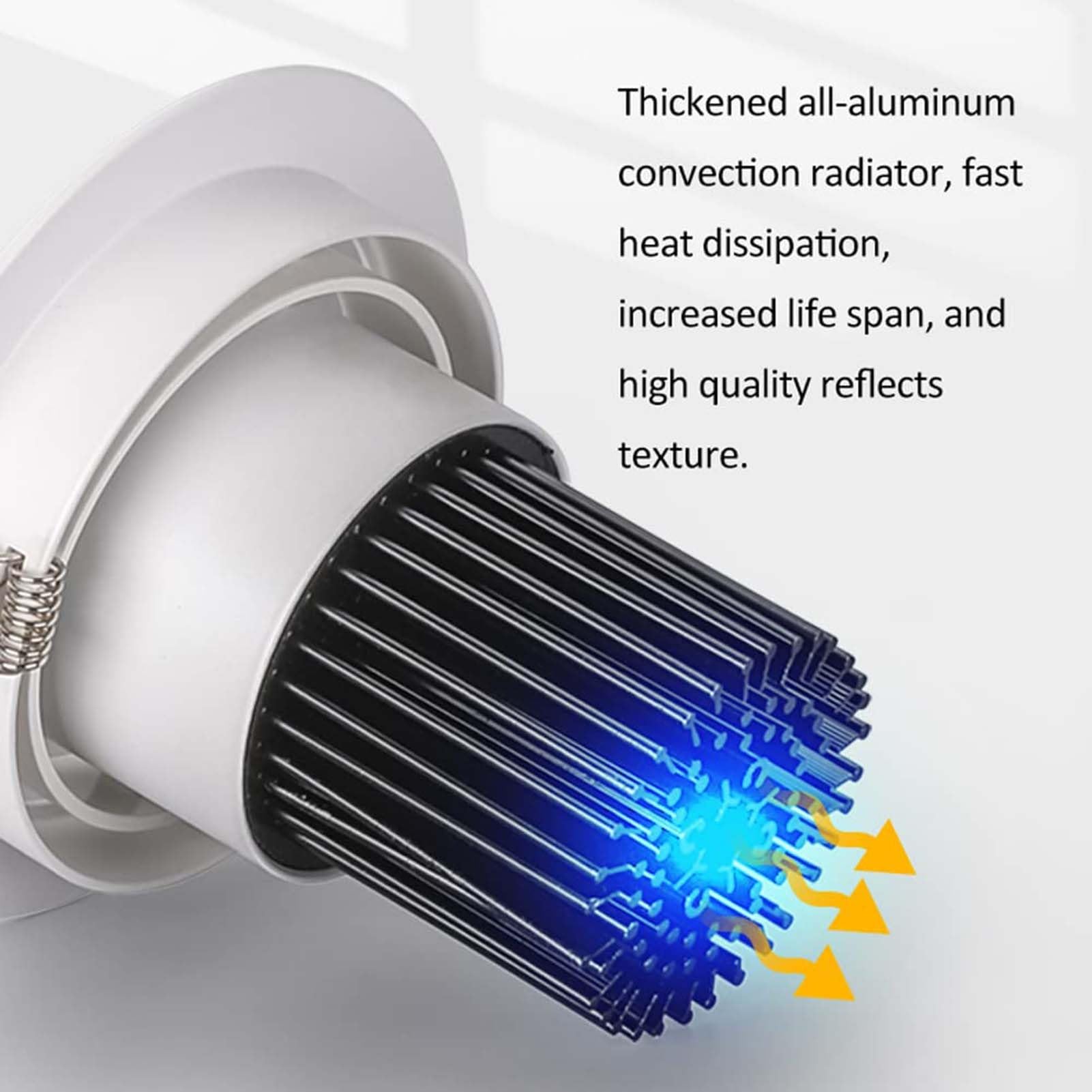 Paquete De 8 Focos LED Empotrables Orientables De Alto Brillo, Focos Redondos Ajustables, Luminaria De Techo De Montaje Semiempotrado(Warm White,5W)