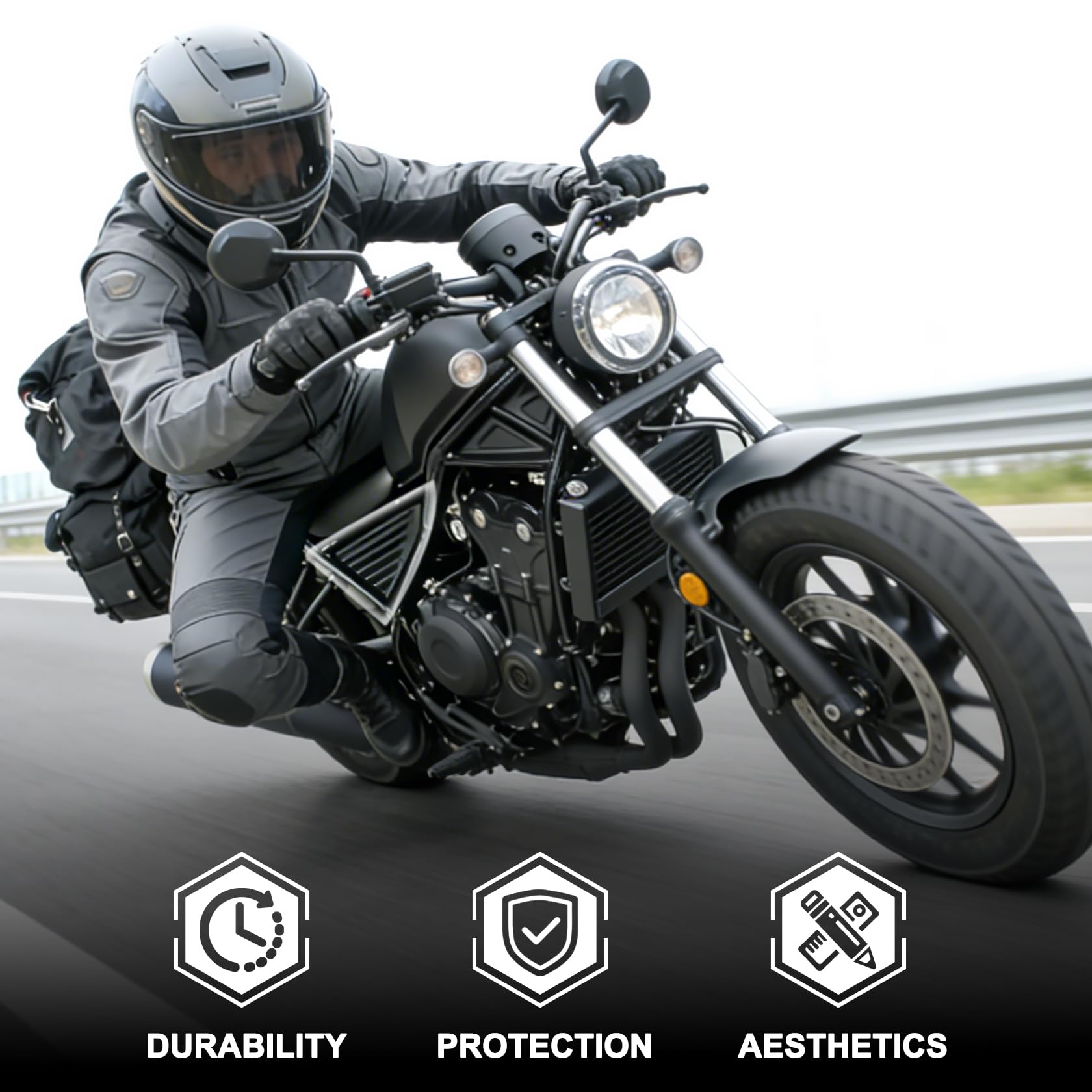 Moto CMX 500 300 Cadre de Siège Arrière Panneau de Remplissage Latéral Revêtement d'habillage Garde Carénage Kits de Capot pour H-onda Rebel cmx500 cmx300 2017-2023