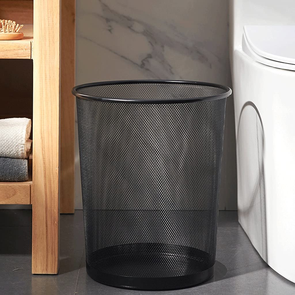 Cestino per rifiuti da ufficio in rete rotonda (9L / 12L / 18L) per uso domestico o ufficio cestino rifiuti (taglia : 9L)