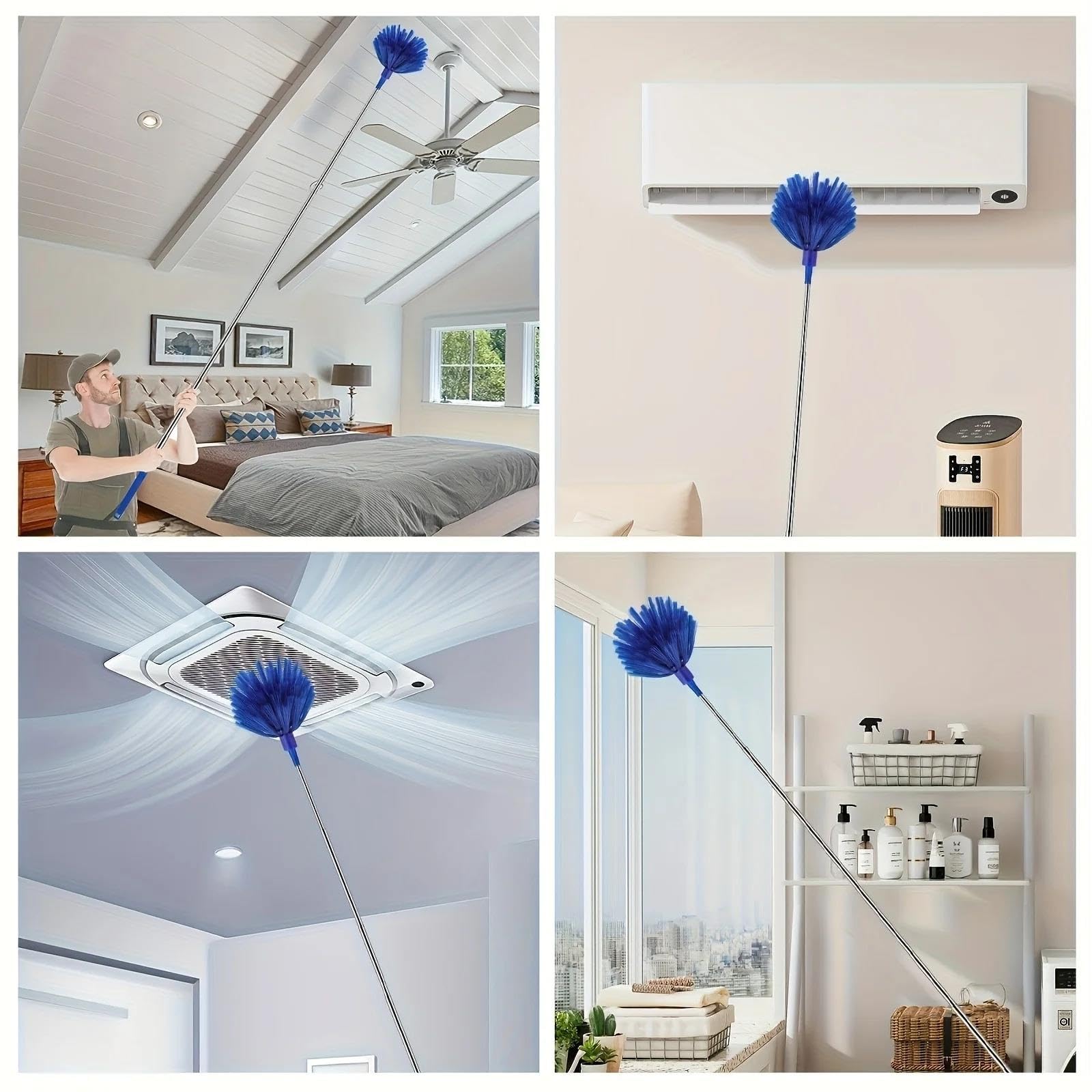 Plumero para Ventiladores De Techo Plumero de Microfibra Extensible