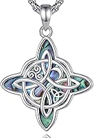 Vista 1 de CELESTIA Nudo de Bruja Plata 925 Original Amuletos de Proteccion Witches Knot Necklace - 20 Inch Box Chain