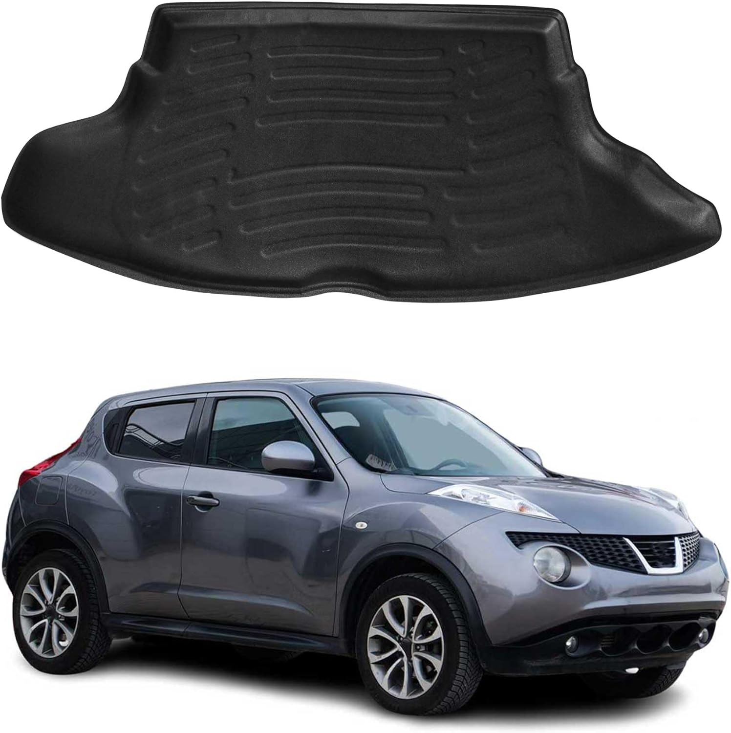 OMAC Cargo Mats Liner for Nissan Juke 2011-2014 Black All-Weather TPE