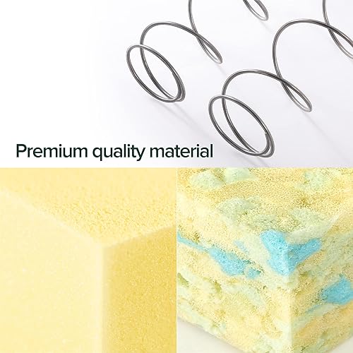 Miniatura 23 de ZINUS Colchón esencial de resortes interiores de 8 pulgadas, colchón para niños, sensación de firmeza media, espumas certificadas CertiPUR-US,