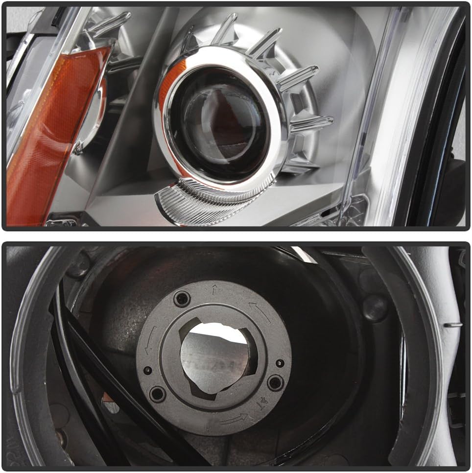 ACANII - For [Halogen Model Only] 2010-2016 Cadillac SRX Projector Headlights Headlamps Pair Driver & Passenger Side
