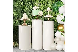 Decoración de mesa para pastel de cilindro vertical