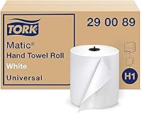 Vista 17 de Tork Matic - Rollo de toalla de mano suave color blanco H1, avanzado, de alta absorción, 6 rollos x 900 pies, 290095