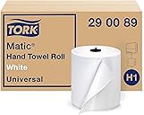 Tork Matic Paper Hand Towel Roll White H1, Universal, 100% Recycled Fiber, 6 Rolls x 700 ft, 290089