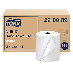 Tork Matic Paper Hand Towel Roll White H1 Universal 100 Recycled Fiber 6 Rolls x 700 ft 290089