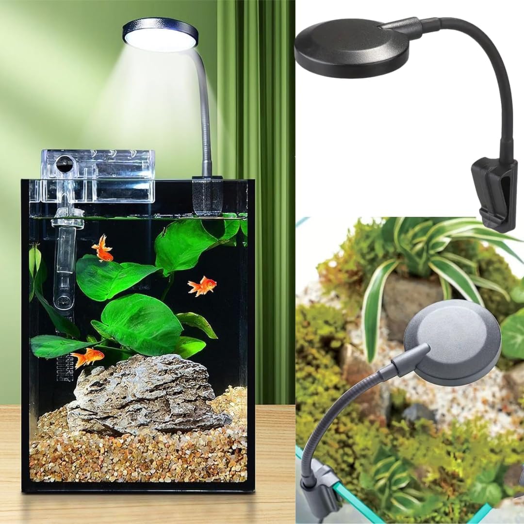 Playlearn USA Playlearn Mini Aquarium Artificial Fish Tank With Moving