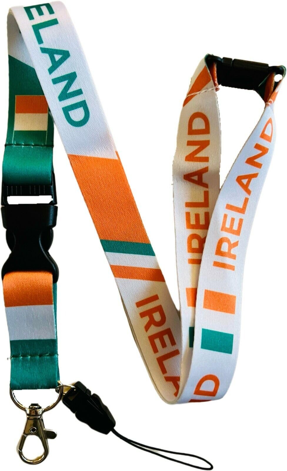 PAC Supplies Global European Country Lanyard/Badge Holder With Safety Breakaway & Detachable Clip (2, Ireland) — image 1